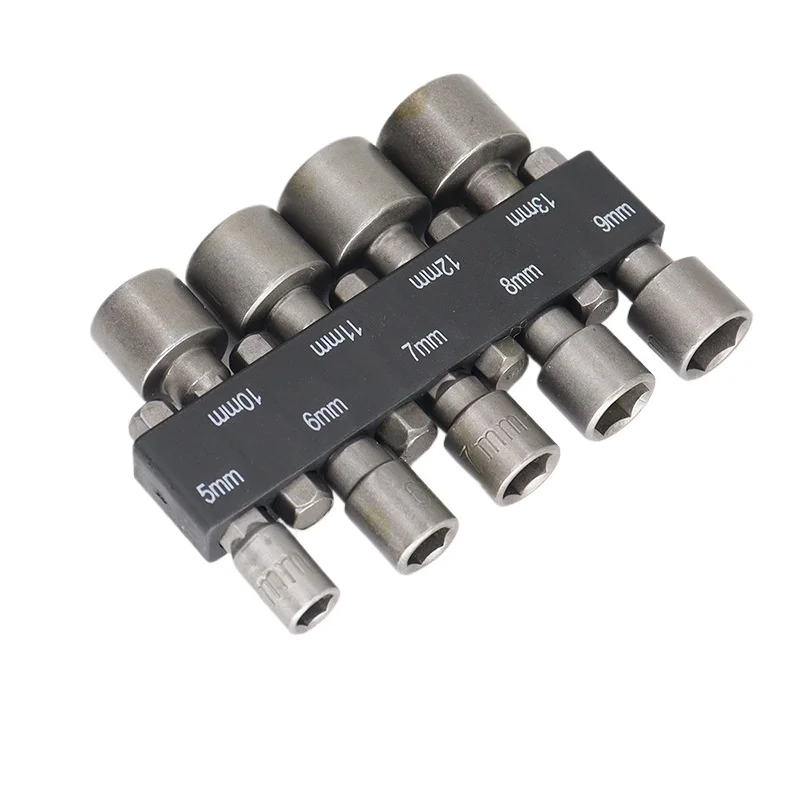 9-14pcs 5mm-13mm Hex Sockets Sleeve Nozzles Nut Driver Set Screwdriver Set Schroevendraaier Set Bits Sets Tools Socket Wrenches view 6