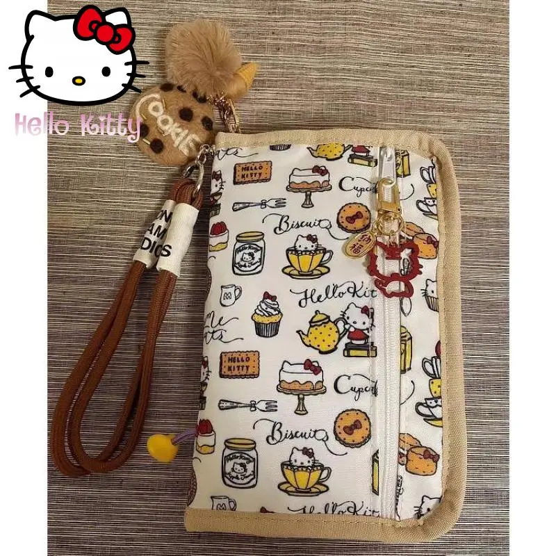 

Sanrio Hello Kitty Handbag Cute Anime Toys Creative Girl Ticket Card Bag Storage Cartoon Printed Coin Purse Christmas Gifts