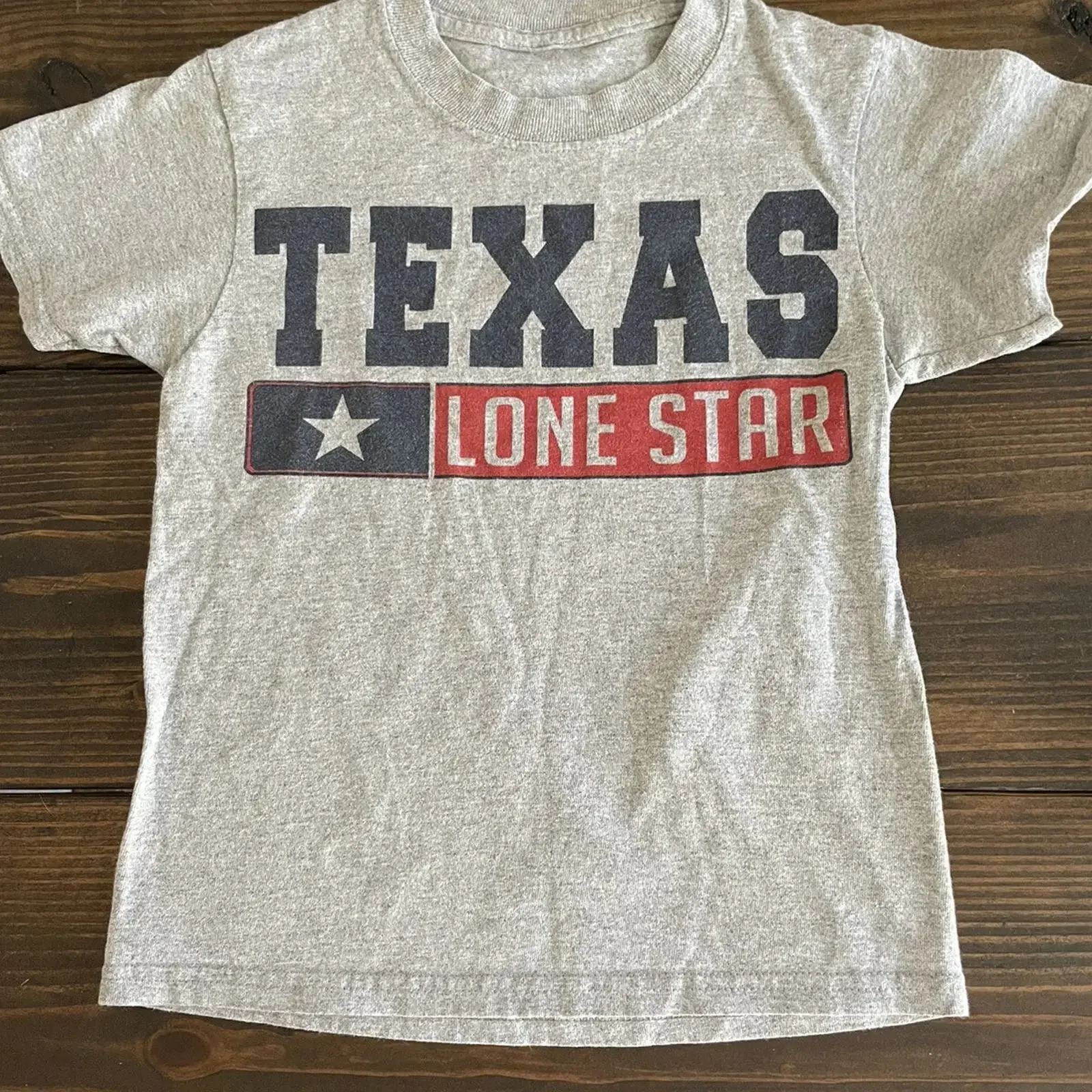 Camiseta Juvenil Texas para Niños, Orgullo Texano, USA, Loan Star State, Talla Pequeña 6, Vintage, Lavada, Ligeramente a la Moda, Casual, Streetwear, Suave