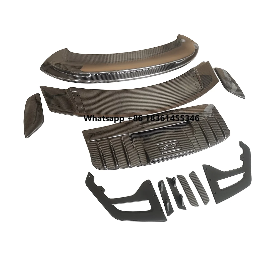

For 911-992 High Quality GT3 Style Dry Carbon Fiber Body Kit Spoiler Rear Wing Tail Wing