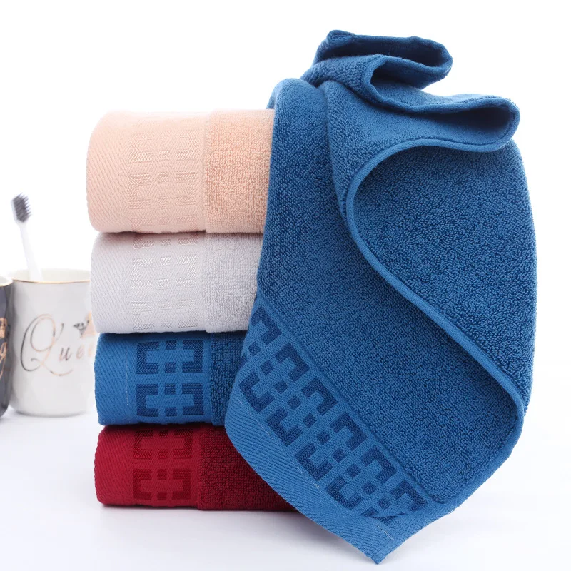 

3pcs Towel Set Solid Color 32s Pure Cotton Bath Towel Skin-friendly Quick Drying Face Hair Shower Towels