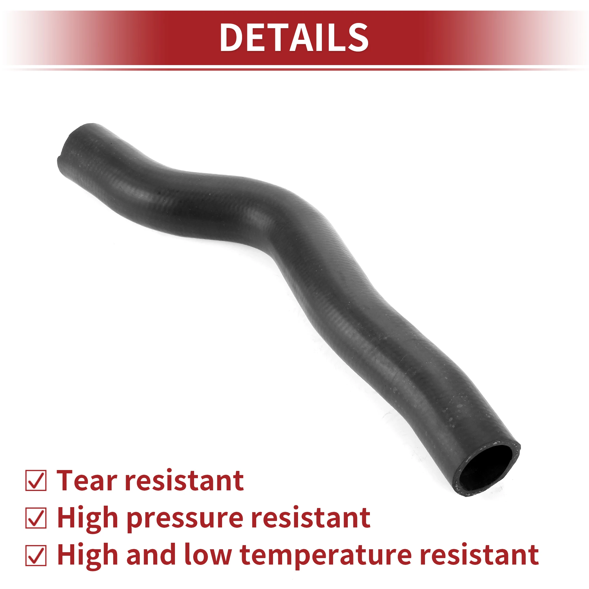 UXCELL Radiator Hose for Toyota Camry 2.4L 2007-2011 No.165710H160 Rubber Black 1 Pcs