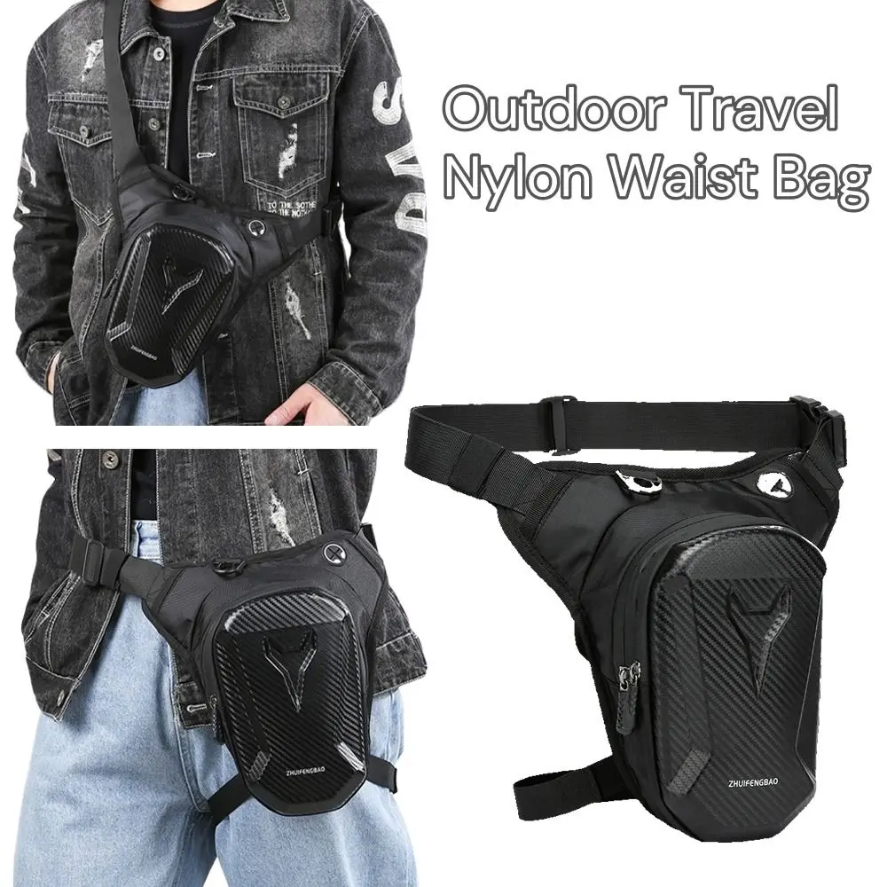 

Новая нейлоновая дорожная боковая сумка, водонепроницаемая черная сумка на плечо, легкая мотоциклетная поясная сумка с несколькими карманами для мужчин