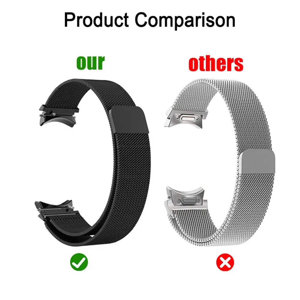 Correa de 20mm para Samsung Galaxy Watch 6/5/4/Classic 47mm 43mm 40mm 44mm, pulsera Milanese Loop, correa Galaxy Watch 5 pro 45mm