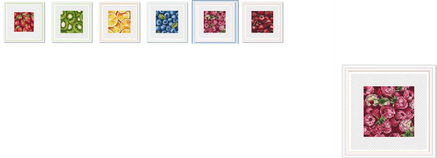 

Набор для вышивки крестом DIY Kit Вышивка Рукоделие Ремесленные пакеты Хлопчатобумажная ткань Нить Вышивка Фруктовые подставки - Свежие вишни