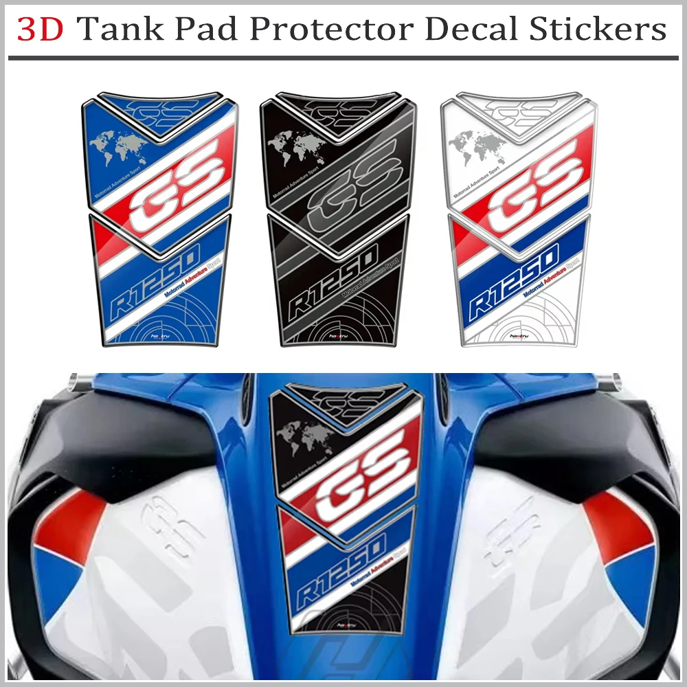 

Motorcycle Gas Tank Pad Protector 3D Resin Sticker For BMW R1250GS ADV Adventure 2018-2020