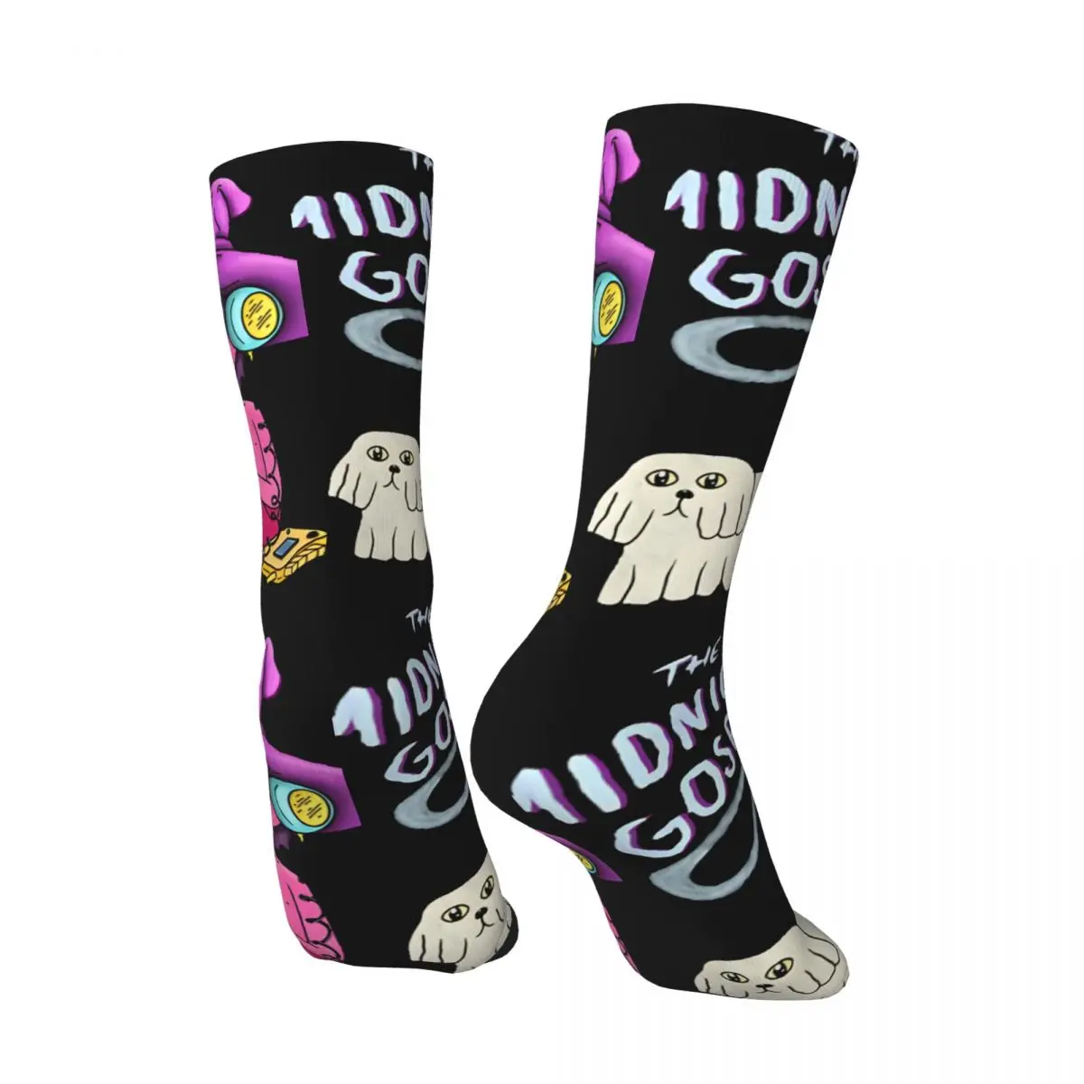 Hip Hop Vintage Fiend Crazy Men's compression Socks Unisex T-The Midnight Gospel Harajuku Seamless Printed Funny Novelty