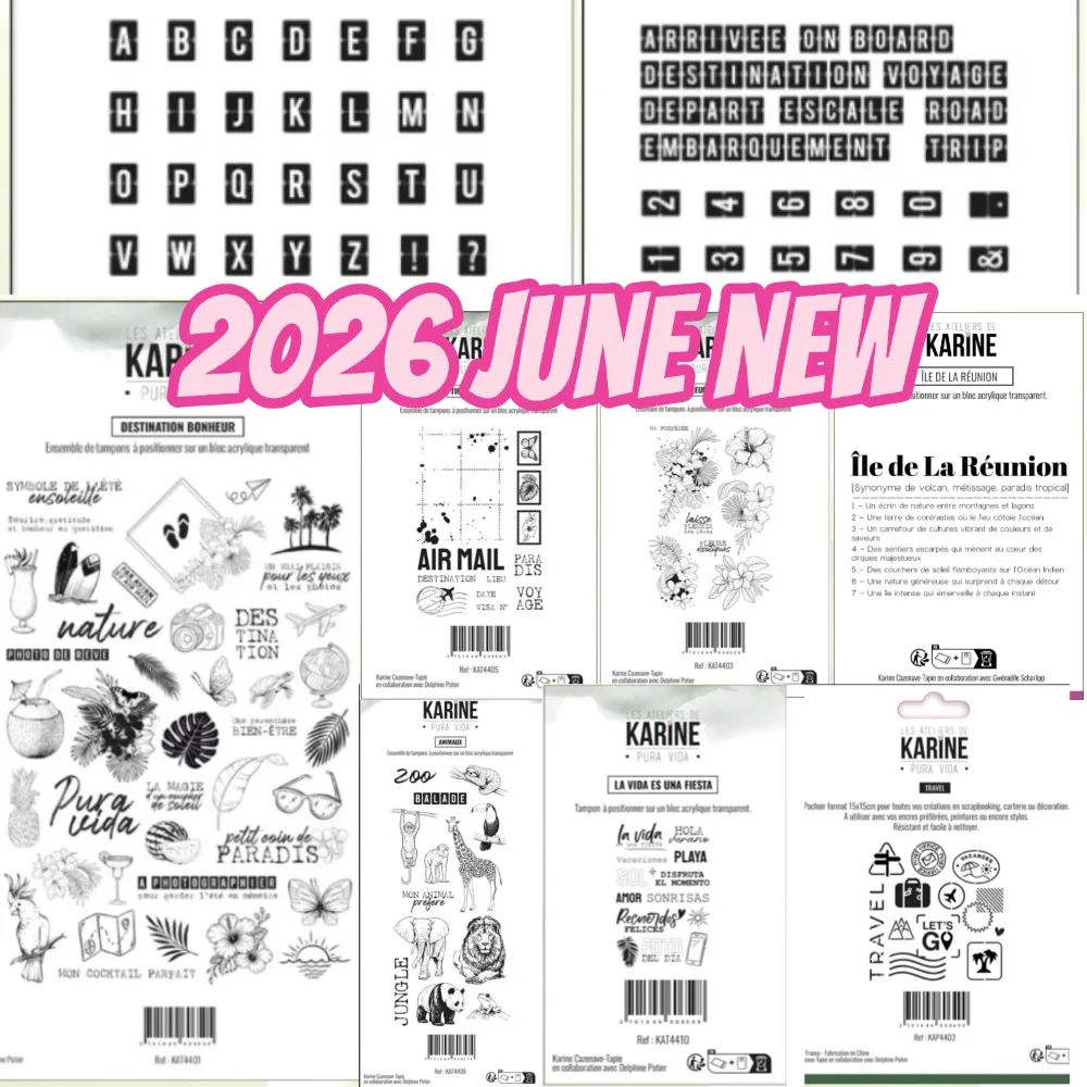 Animal Series 2026 New Metal Cutting Dies and Clear Stamps Cut Die Mold Blade Knife Punch Scrapbook Paper Craft Stencils Dies