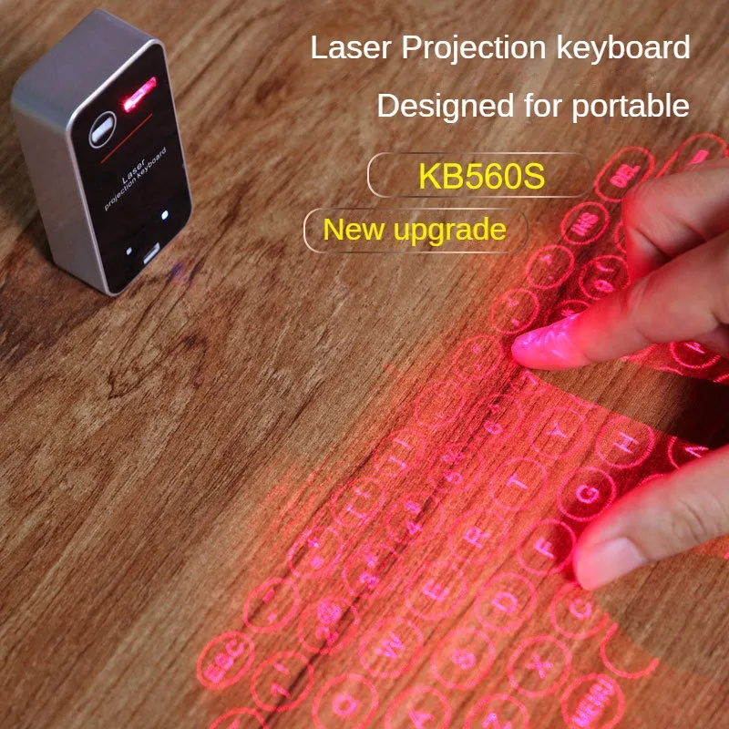 

Laser Projection Keyboard Laser Keyboard KB560S Wireless Virtual Peripheral Keyboard Mouse Tablet Universal Fictitious Keyboard