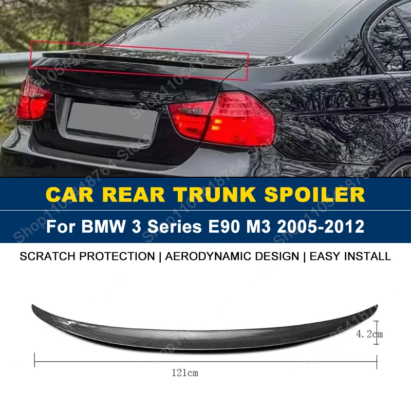 

For BMW Accessories 3 Series E90 Sedan M3 Style 318i 320i 325i 330i M sport 2004-2011 Car Rear Roof Trunk Boot Lip Spoiler