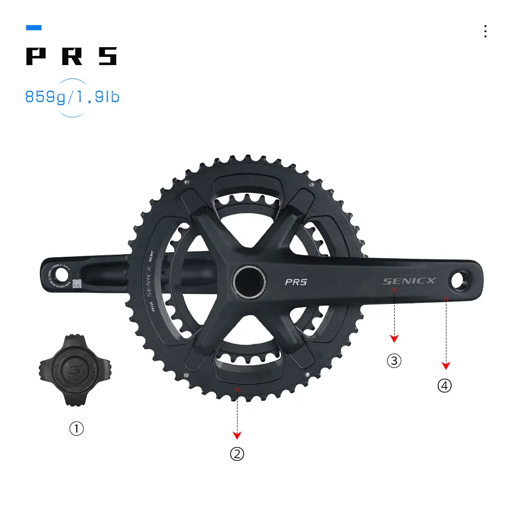 BBクランクセット用オートクスプロ5,170/172.5mm,50-34t/52-36t