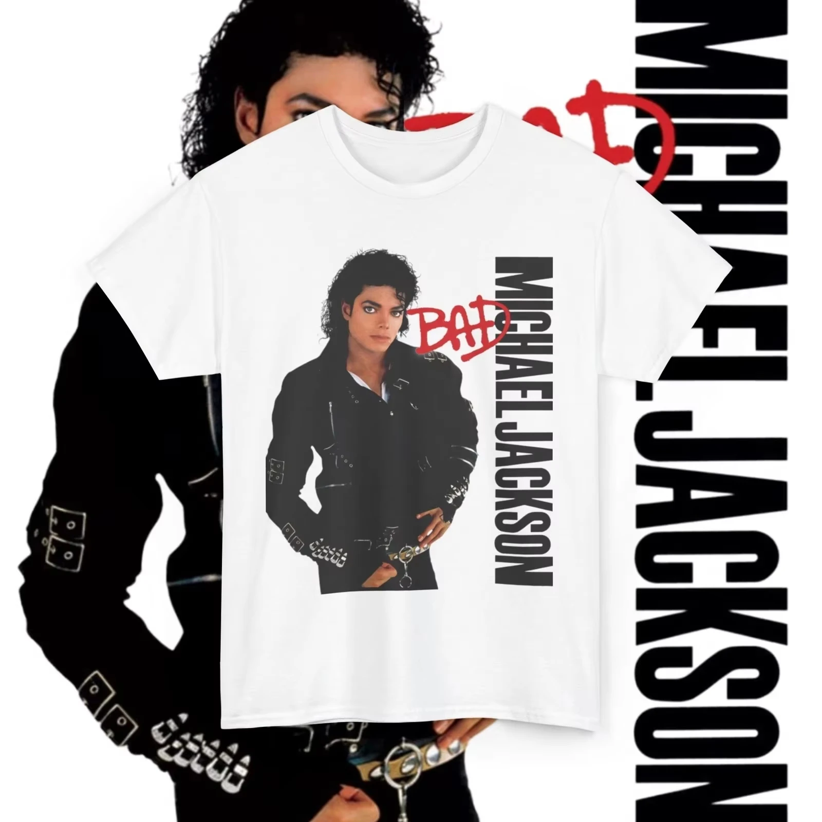 2026 Black or White - Michael Jackson MJ New Men's T-Shirt Unisex O-Neck Short Sleeve Oversized Y2k Popular Fashion Tee
