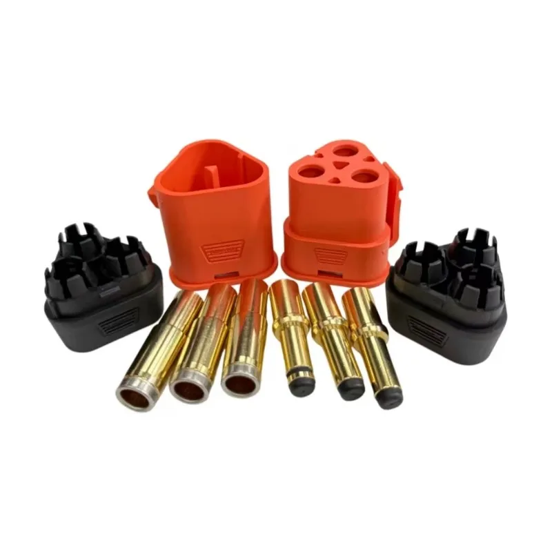 QS6T/QS8T Plug Male Female Three Core Power Wiring Harness Connector with Lock Buckle Anti Sparking High Current for RC Drone