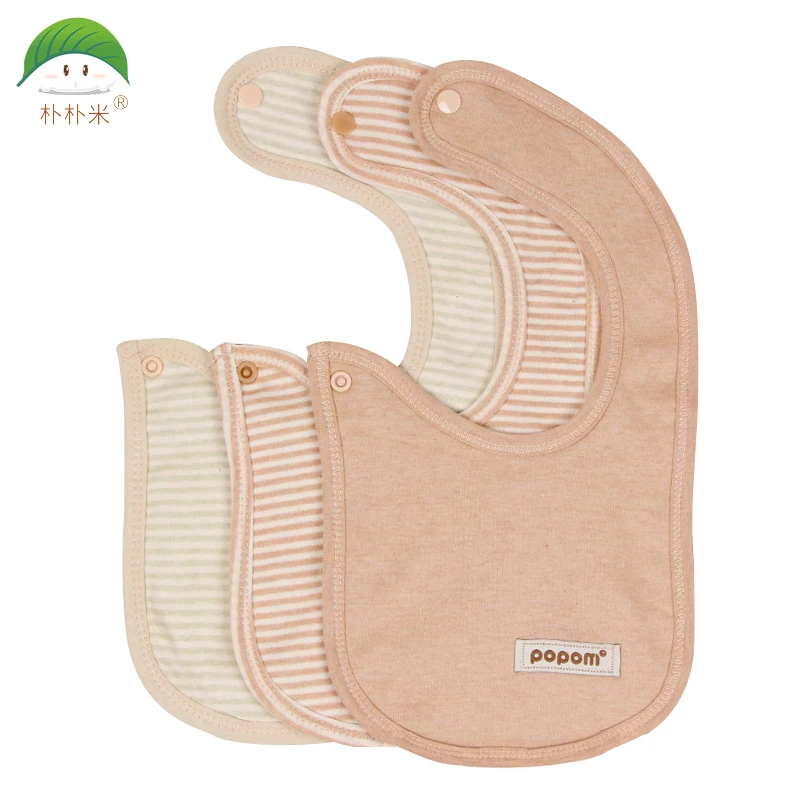 Popom 3 Pccs/Lot Newborn Baby Bibs Kids Baby Bibs Girls And Boys Cotton Triangle Children Feeding Accessories Soft Color Cotton