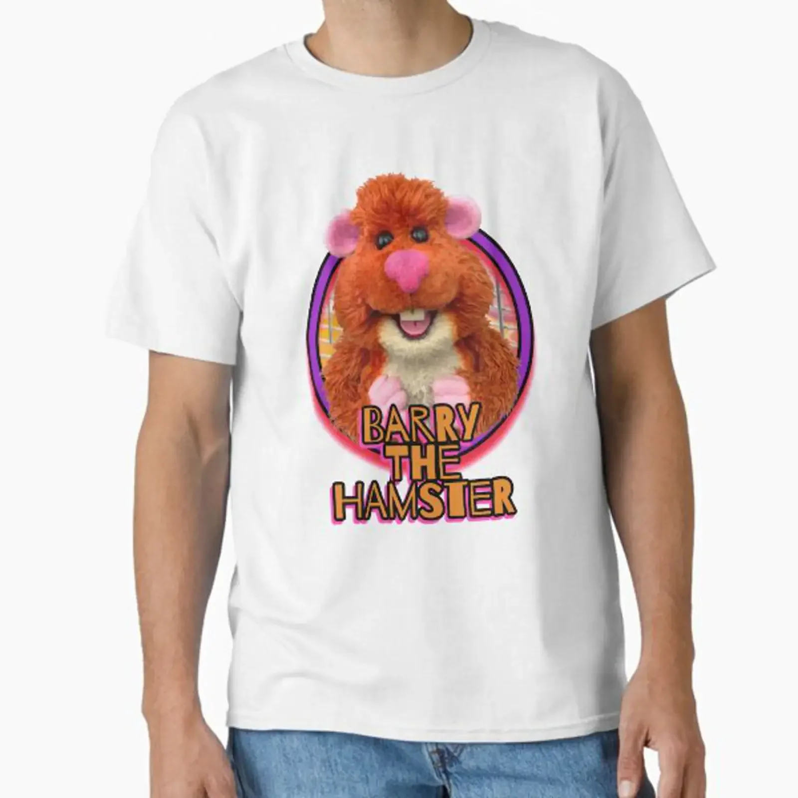 BARRY THE HAMSTER Classic T Shirt vintage Washed Stylish fashion Comfortable Versatile Top For Everyday Wear Soft streetwear