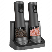Rechargeable Electric Spice Grinder: Kitchen Pepper Mill with Adjustable Coarseness