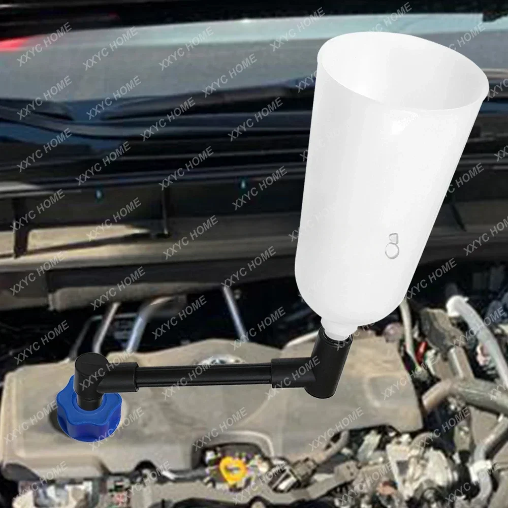 16pcs Engine Oil Filling Set Car Topping Up Engine Oil Funnel Spillproof Filter Fits for EA888 VW BENZ Toyota Ford