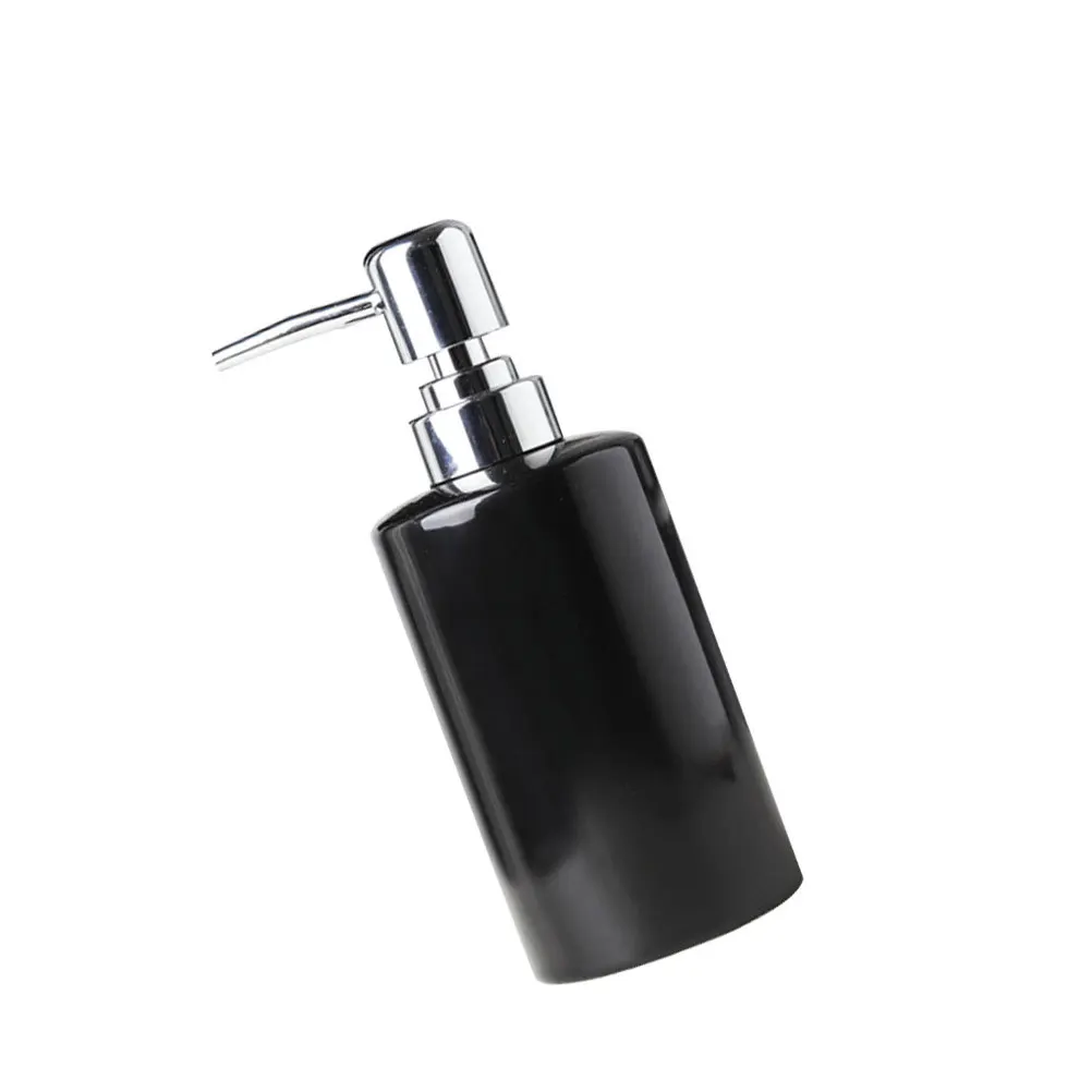 

1Pcs Portable Ceramic Lotion Dispenser Black Press Pump Bottle Travel Subpackaging Container Refillable Liquid Soap Shampoo