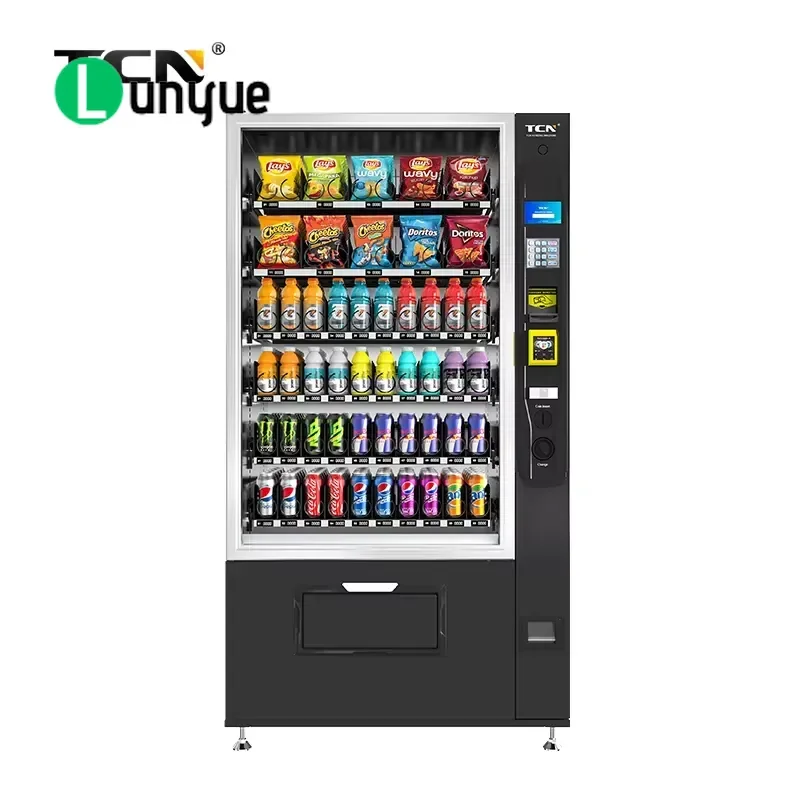 Snack and Beverage Combination Vending Machine For Office School Mall High Capacity Automatic Dispenser Best Seller Easy
