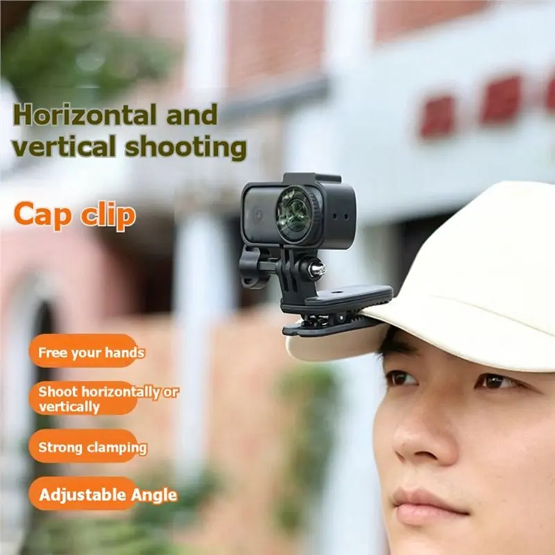 [B24B!】 Cap Clip Mount For DJI Nano Camera Rotatable Horizontal Vertical Shooting POV Backpack Clamp
