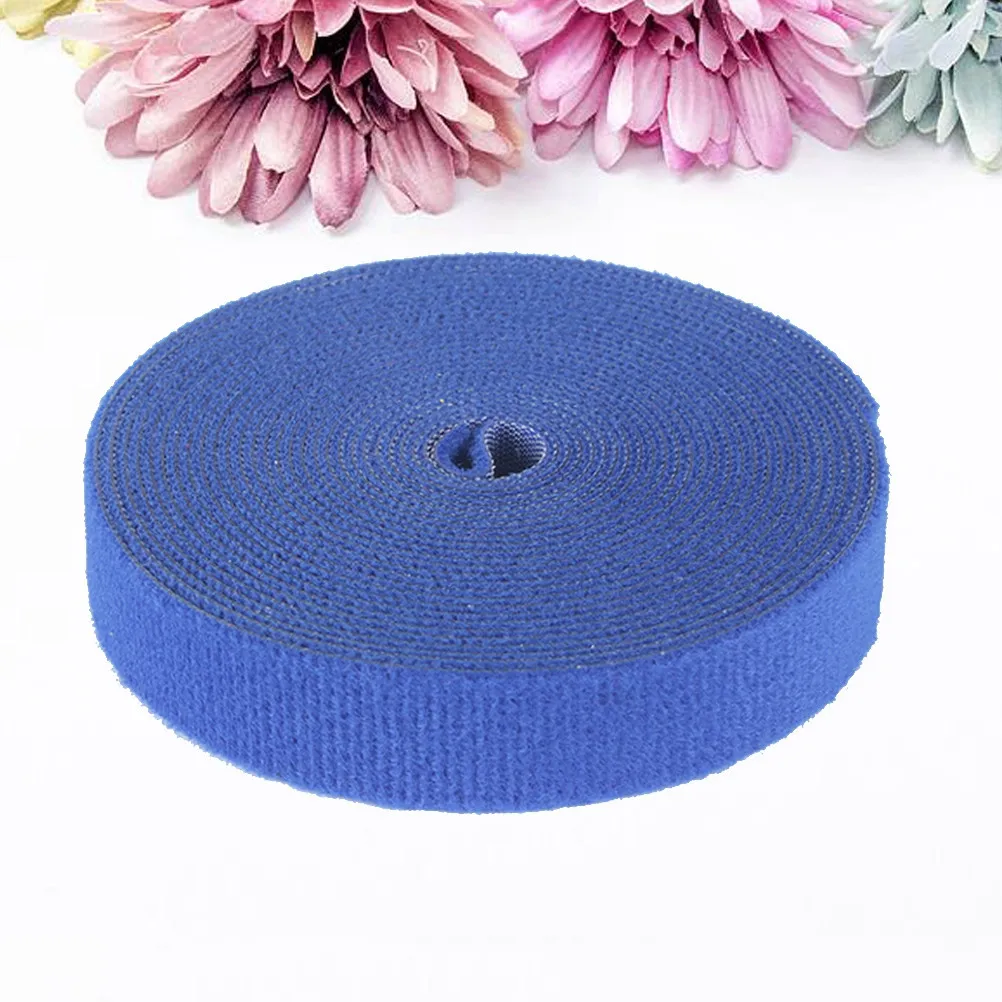 1M Hook and Loop Cable Straps Reusable Adhesive Nylon Fastening Ties for Cable Organization At Home Office School Electronics
