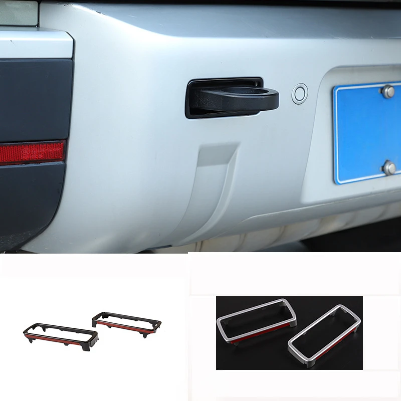 Trailer hook hole frame suitable For Land Rover Defender 20-23 ABS 2-piece set of automotive parts