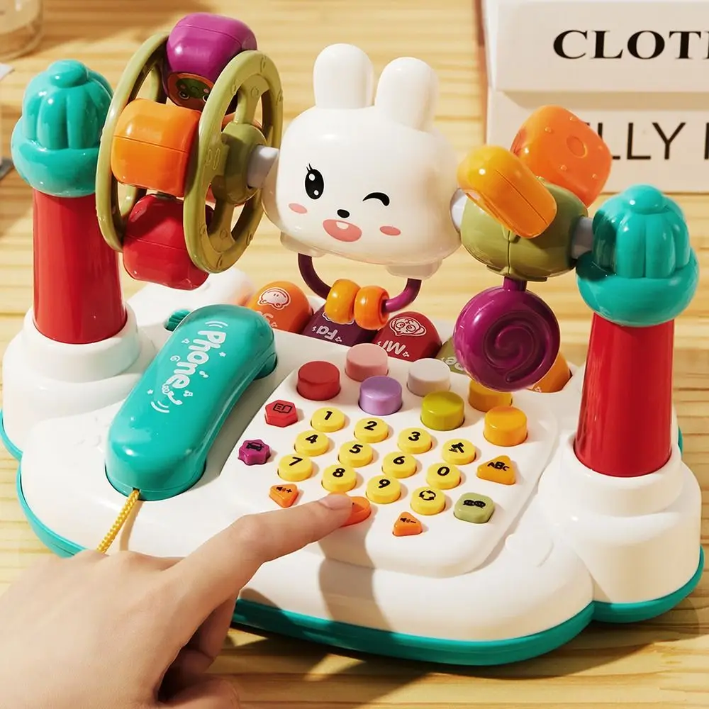 Clavier de Piano musical rotatif 16 en 1, Machine d'histoire multifonctionnelle interactive créative avec Instrument de musique sonore léger