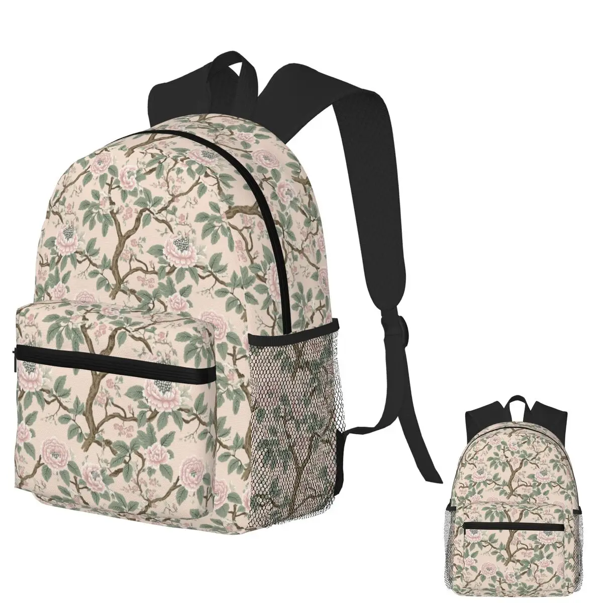 

Trendy Botanical Tropical Romantic Chintzy Print For Fashion Designers Student Backpack School Bag Daypack Bookbag Shoulder Bags