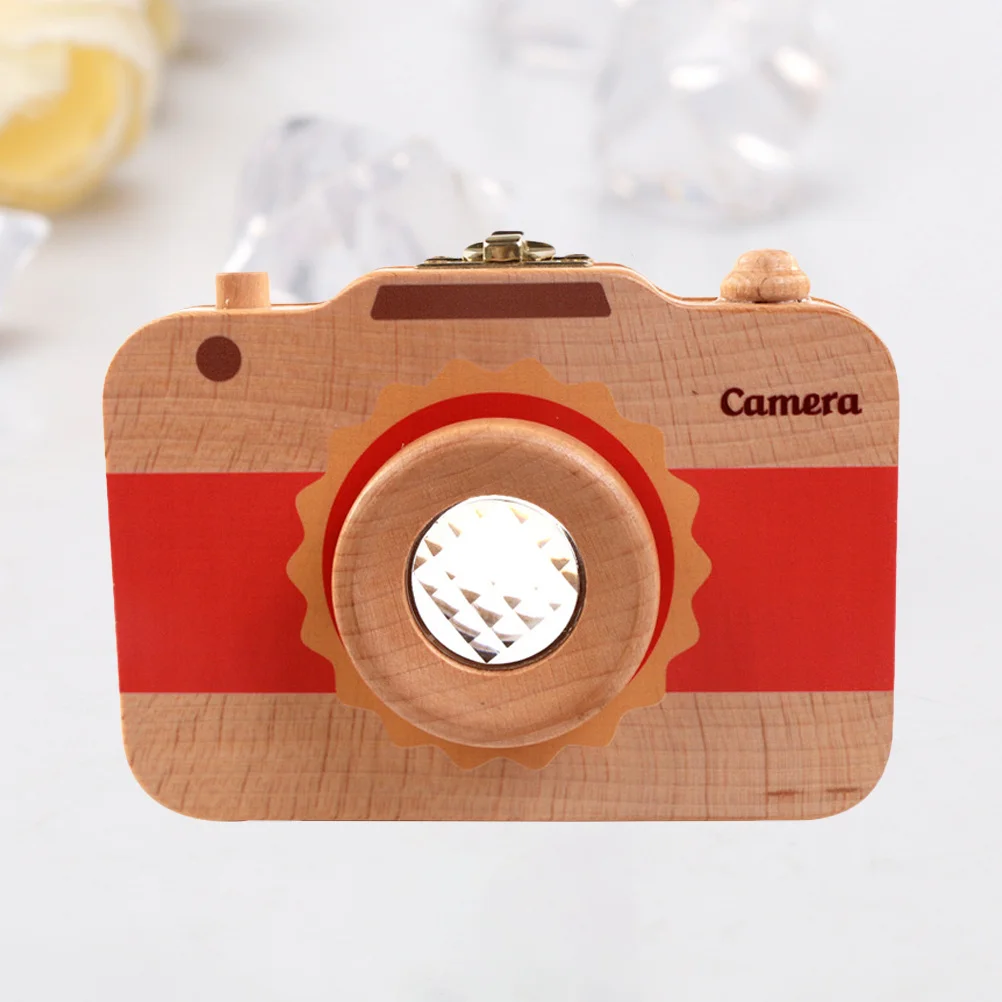 

Деревянный ящик для хранения детских зубов, держатель для зубов в форме камеры, органайзер для слота для волос, коробка для хранения детских зубов, подарочный органайзер для зубов