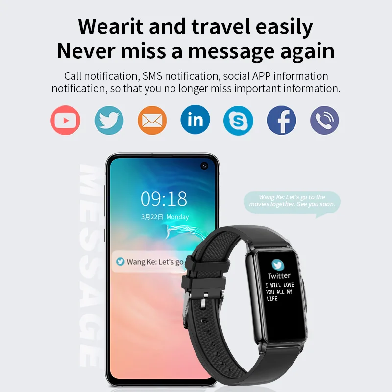 For Android IOS Smart Bracelet Women Smartwatch Men Heart Rate Blood Oxygen Waterproof Sports Smart Band Ladies Gift Smartwatch