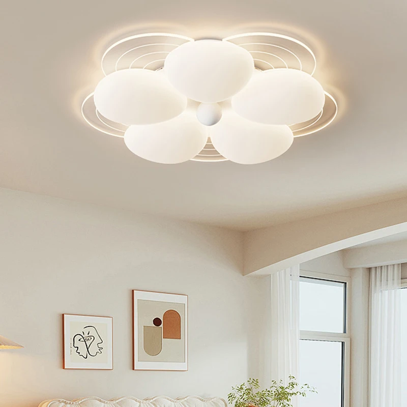 

AiPaiTe Iron Acrylic White LED Heart Lotus Ceiling Light ，led ceiling lamp，ceiling light，Ceiling chandelier，lamps up to room