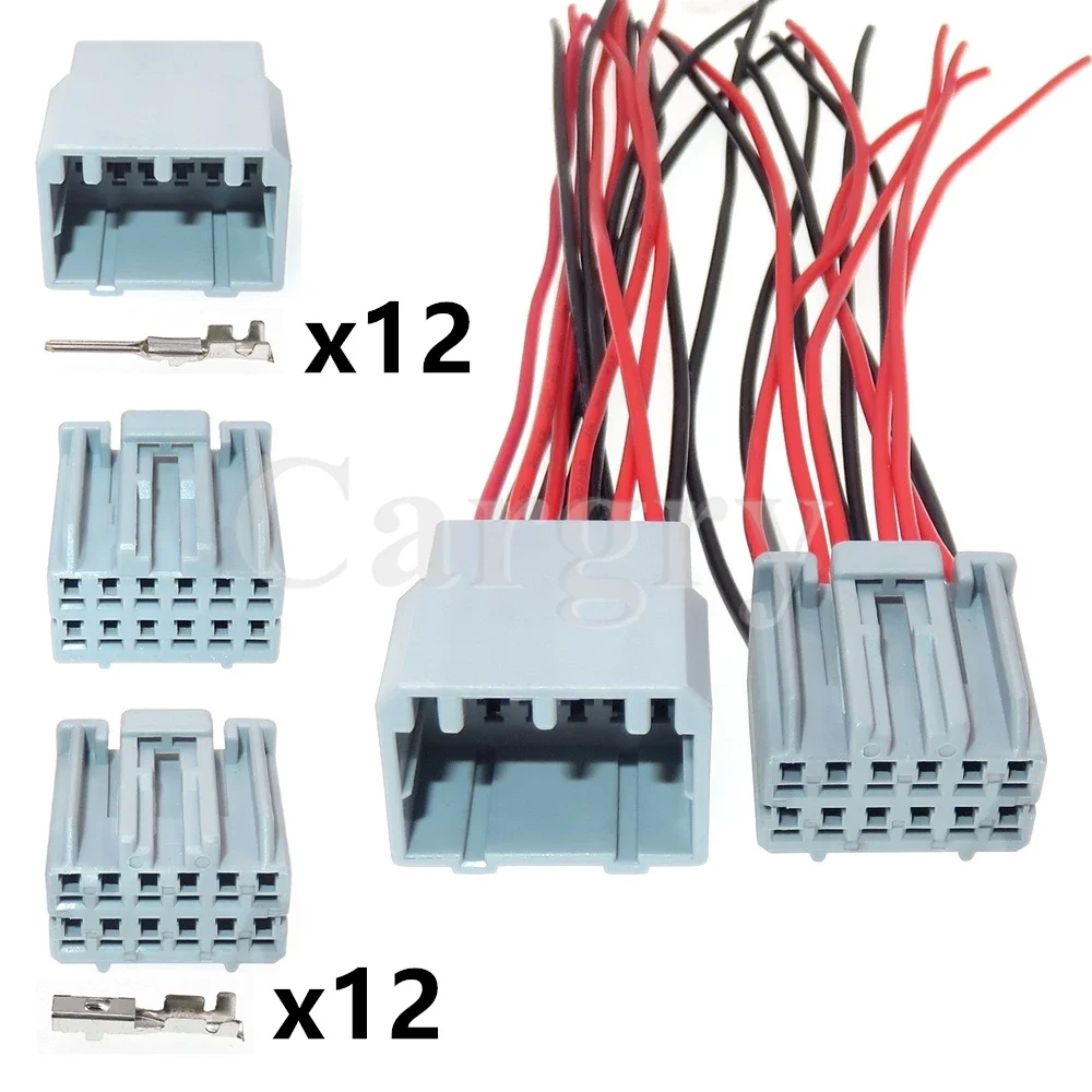 1 Set 12P 917978-6 917978-1 1456599-1 90980-11424 AC Assembly Car Audio Wire Connector Auto Multimedia CD Socket For BYD