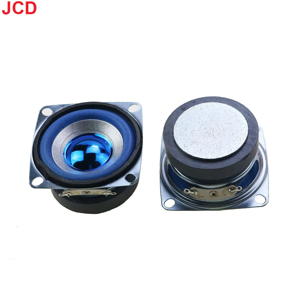 JCD 1pcs 3Ohm 5W 53MM Bluetooth Audio Radio Speaker 45mm External Magnetic Speaker Foam Yellow Blue Red Green Edge Bright Cap