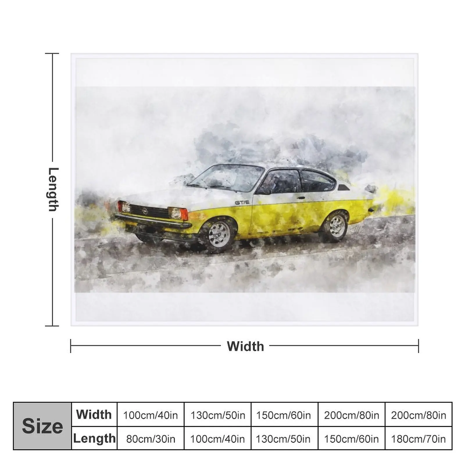 Opel Kadett GTE Throw Blanket Decorative Sofas Summer Camping Weighted Blankets