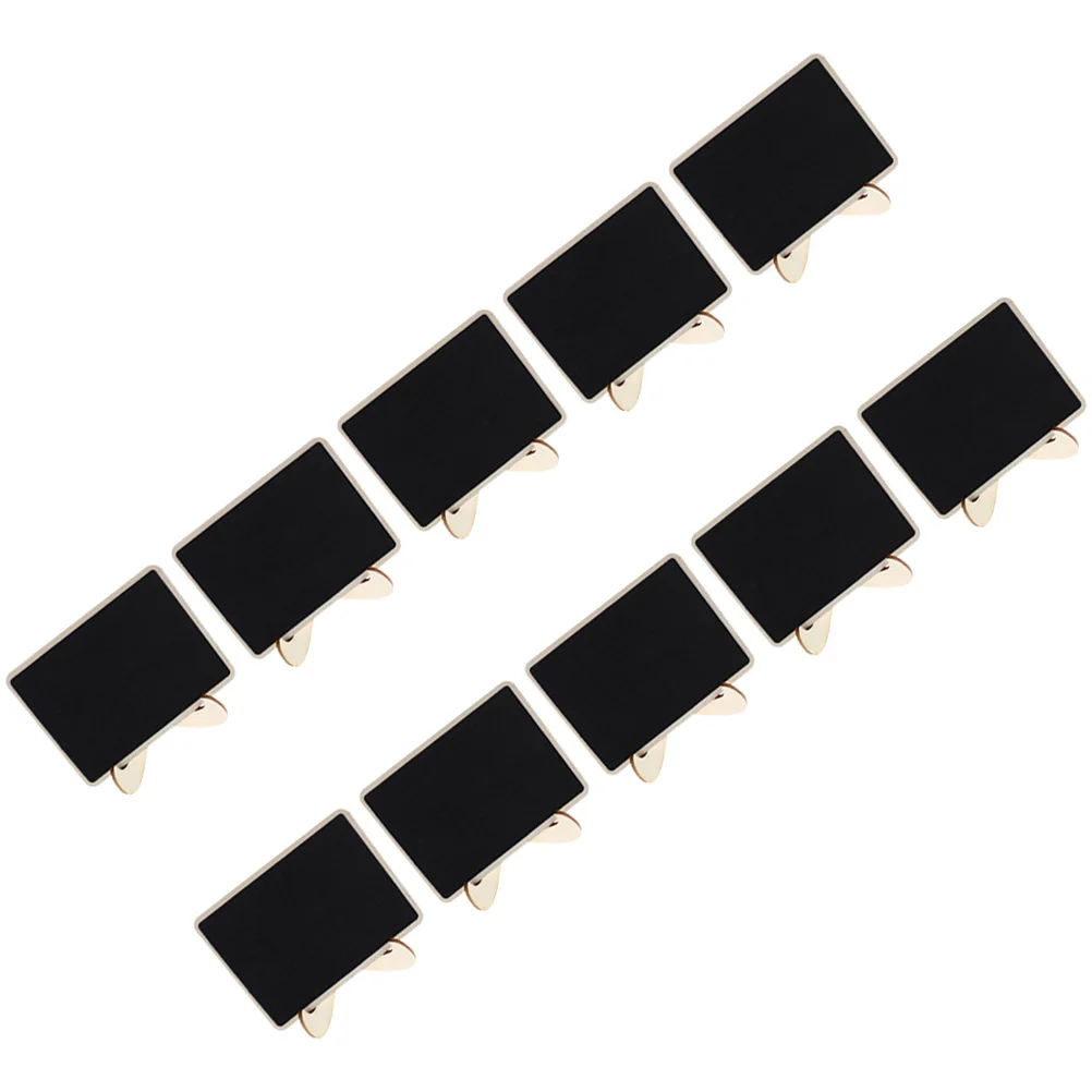 10 قطعة علامات السبورة الصغيرة لوحات الرسائل الخشبية السوداء لوحات مذكرة سطح المكتب السبورة الصغيرة للمنزل مكتب حفل زفاف #1