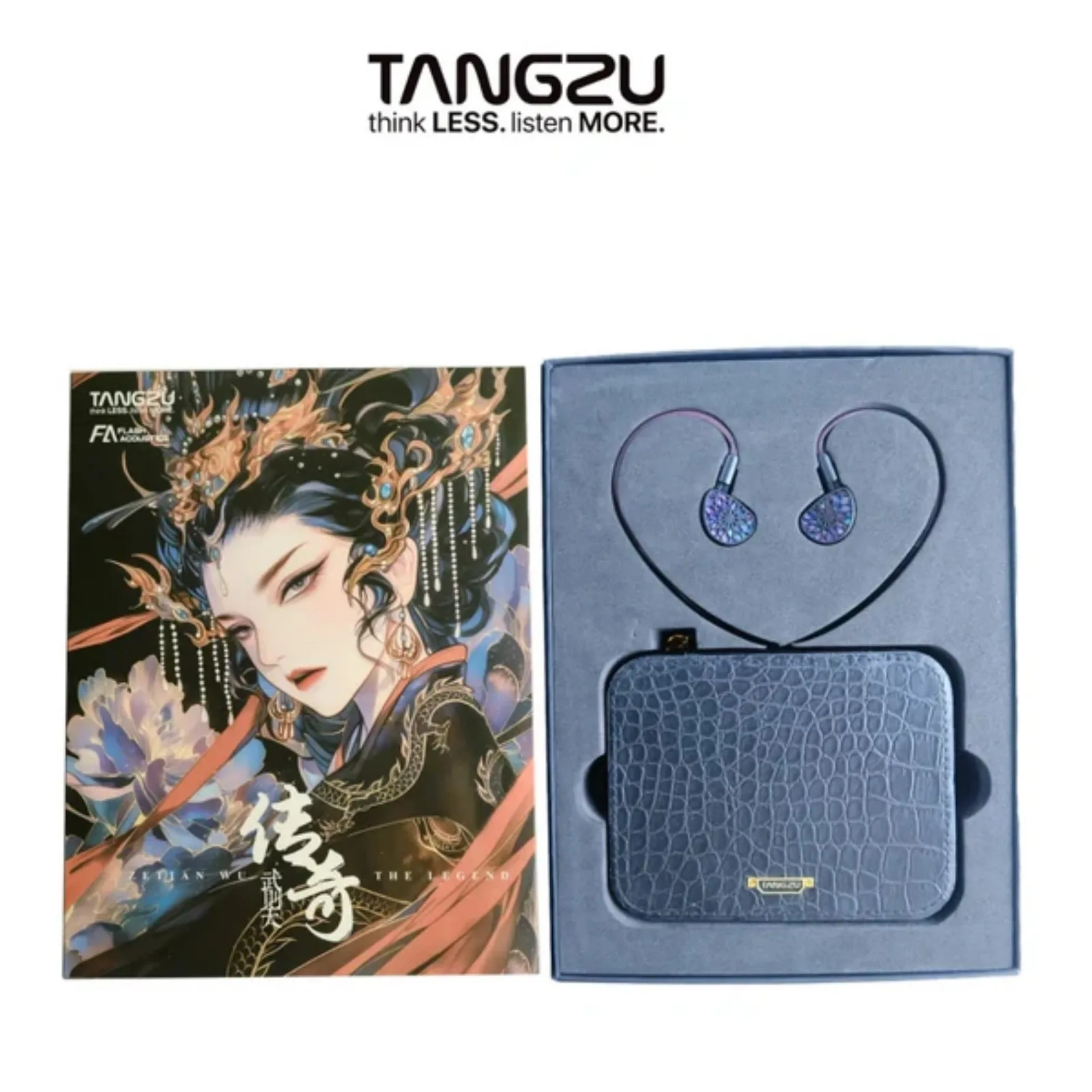 طلب مسبق TANGZU Zetian Wu Legend سماعات أذن مزدوجة مستو داخل الأذن Hifi مع تصميم كابل قابل للفصل 0.78 مم