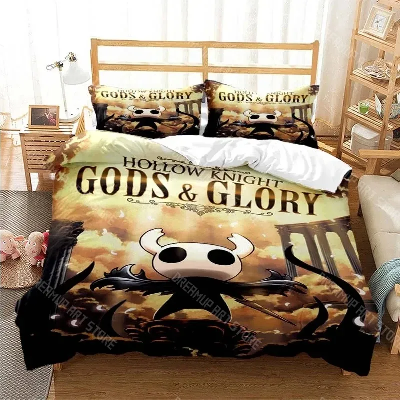 3D Printed Hollow Game Knight Bedding Set for Boys Girls Duvet Cover Pillowcase Twin Queen King Full Single Double Sizes