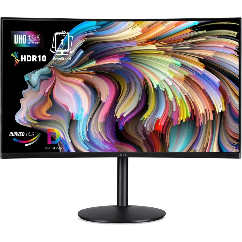 

EI322QK Abmiiiphx 31,5 "1500R изогнутый UHD (3840x2160) монитор с адаптивной синхронизацией поддержка 90% DCI-P3 HDR 10 Поддержка