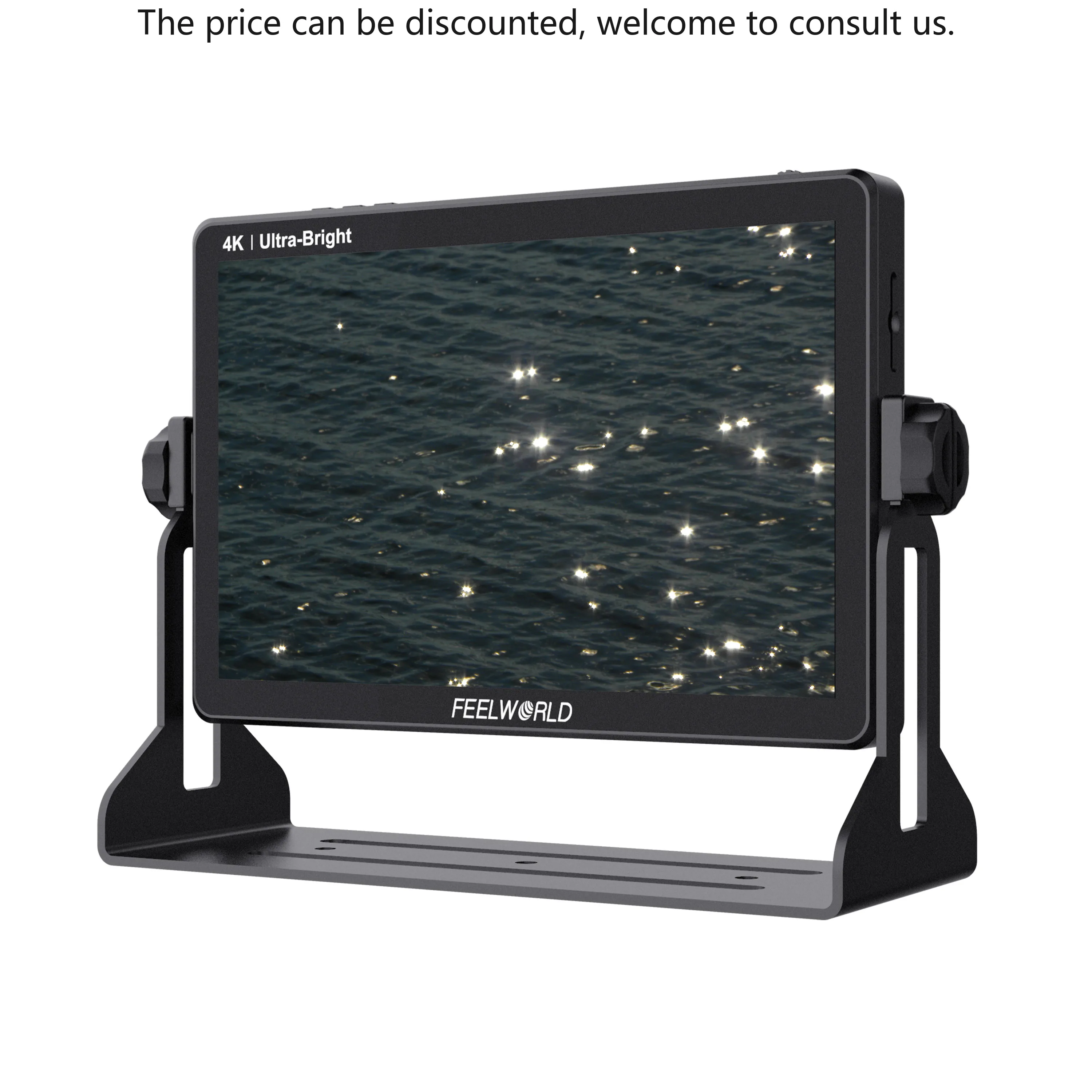 

FEELWORLD LUT11H 10.1 Inch Ultra Bright 2000nit DSLR Camera Field Monitor Touch Screen 4K HDMI F970 External Power And Install