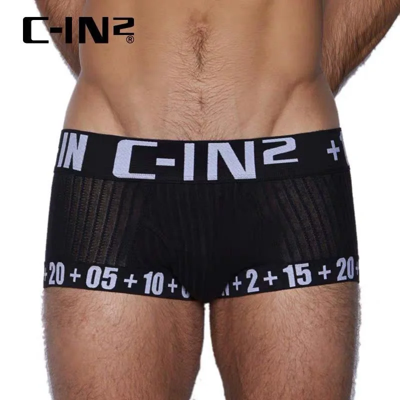 C-IN2 Men\'s underwear Youth sports low-rise sexy men\'s shorts Boys hip lift styling breathable comfortable trend cin2 boxers