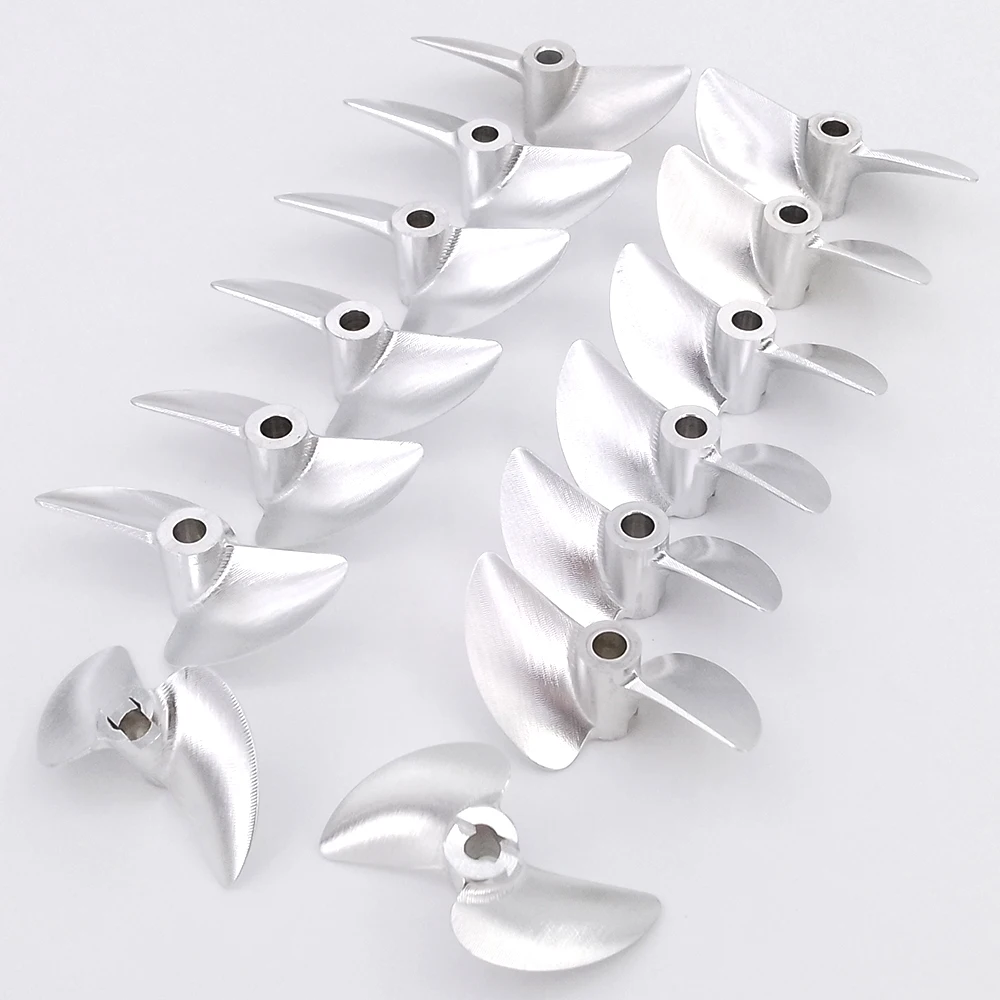 

RC Boat Propeller 4mm 38mm-45mm CNC 2-blades Aluminum CW CCW Surface Prop for RC Racing Boat Brushless Speed Vee CAT