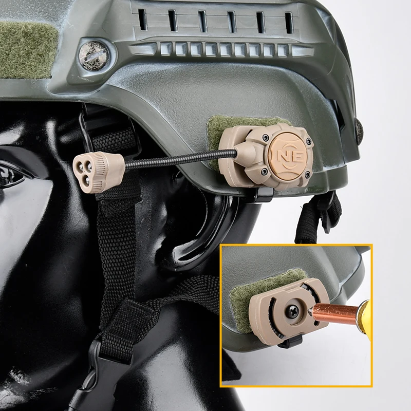 Тактический фонарик для шлема MPLS 4, светодиодный фонарь для шлема с адаптером для крепления, охотничий сигнал, регулируемая ИК-лампа для шлема