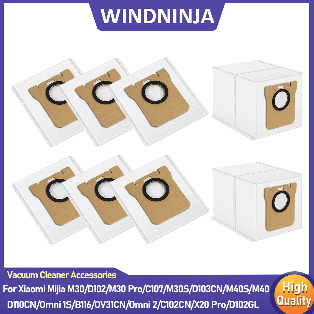 Staubbeutel passend für Xiaomi Mijia M30/D102/M30 Pro/C107/M30S/D103CN/M40S/M40 D110CN/Omni 1S/B116/OV31CN/Omni 2/C102CN/X20 Pro/D102GL