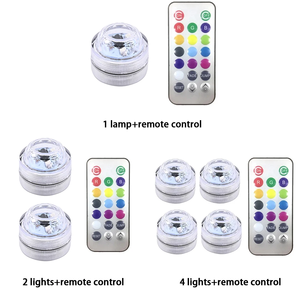 Wireless Adhesive LED Car Interior Environmental Light Colorful Auto Atmosphere Lamp Multicolor LED Light Remote Control Kit