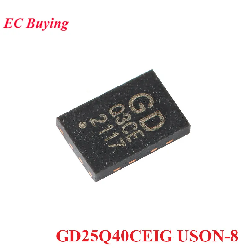 GD25Q40CEIG GD25Q80CEIG GD25Q80EEIG GD25Q16CEIG USON-8 USON8 4M-bit 8M-bit 16M-bit 3.3V Serial Flash IC Chip