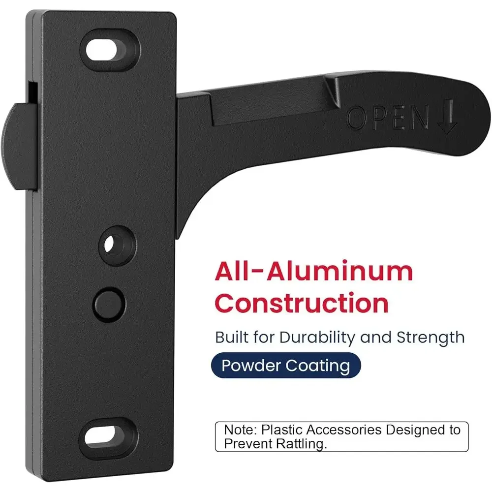 Safoner Aluminum RV Screen Door Latch Right Handle Replacement Kit for Travel Trailer, Camper, Motorhome- RV Accessories for Ins