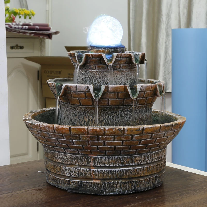 Garden&Home Fountain Water Landscaping Decor Home DIY Accessories Figurines Desktop FengShui Air Humidifier - view 3