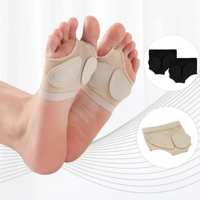 Professional Belly Ballet Toe Practice Shoe Foot Thongs Half Sole Footundeez for Modern Dance Socks Sandal Step Gym Shoes