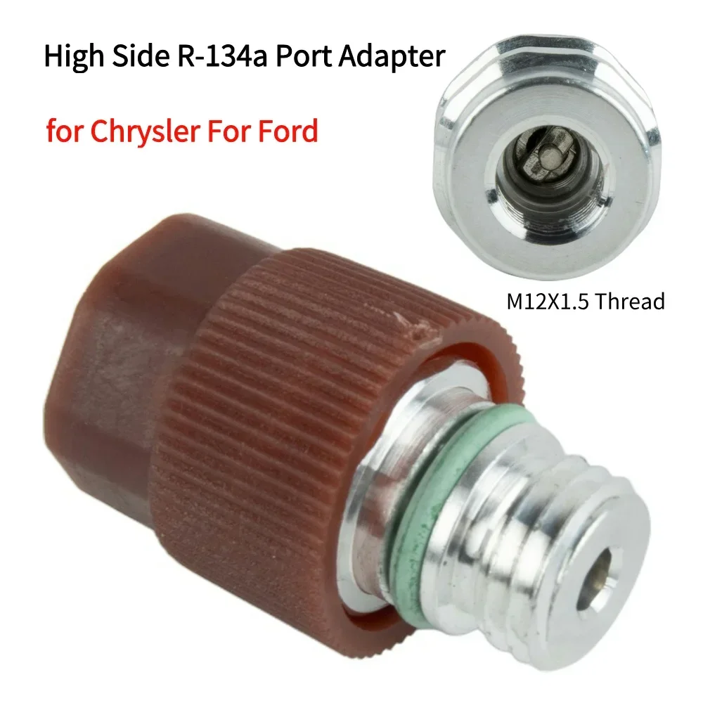 High Side R-134a Port Adapter for Chrysler For Ford A/C Service Valve Cores Conditioner A/C Valve Cores Fitting M12X1.5 Thread