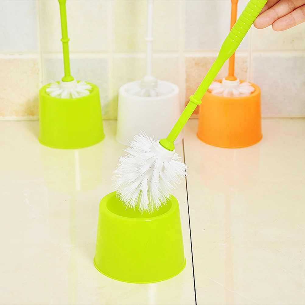 

Cleaning Compact Long Handle Bathroom Soft Bristles Toilet Toilet Brush And Holder Brush Set Mold Prevention